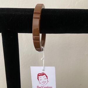 Bow & Crossbones Pecan Bangle